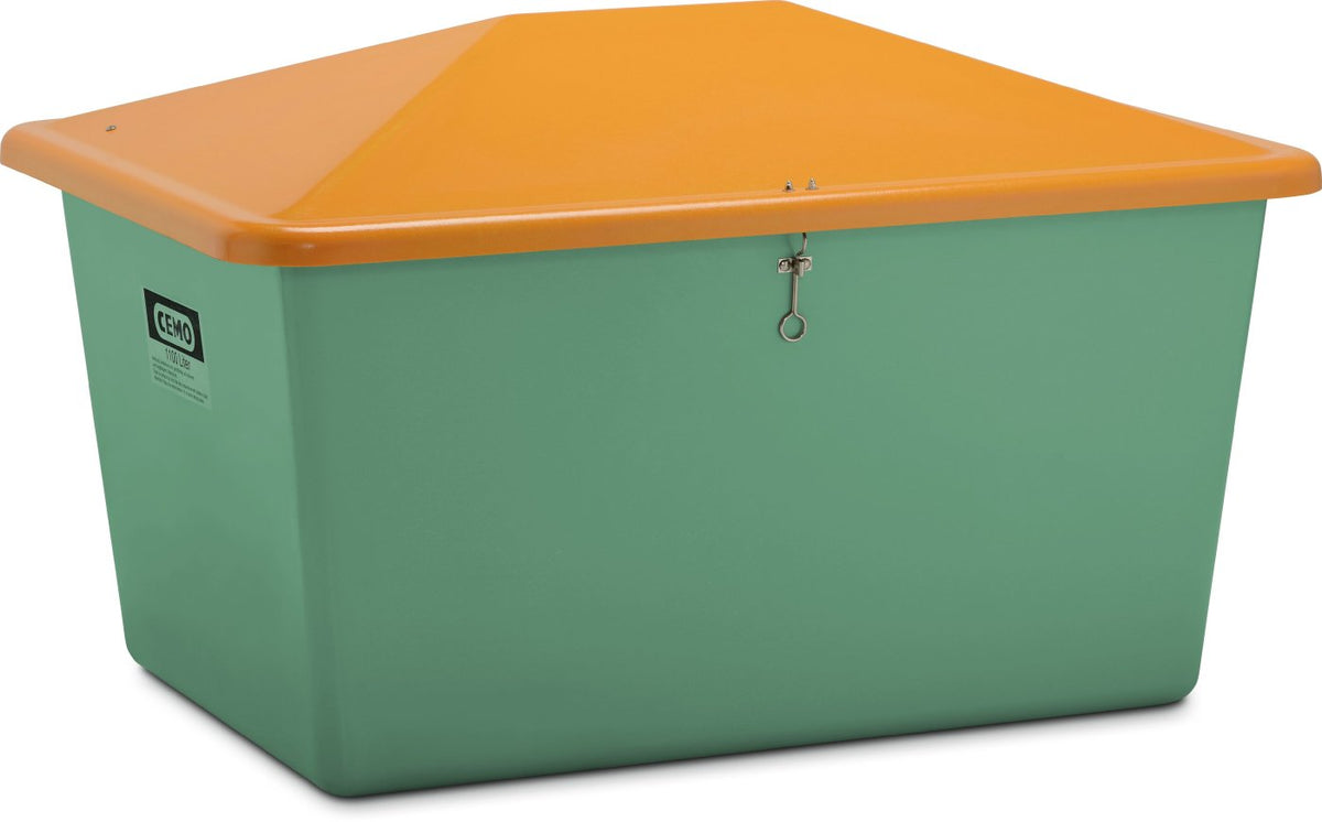CEMO Streugutbehälter 1100 L Grün/Orange 210.1210.120.